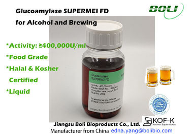 Glucoamylase เหลวเข้มข้นสูง Supermei Fd สำหรับแอลกอฮอล์และการต้มอาหารใช้