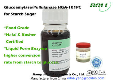 Stach Sugar Enzymes Pullulanase Enzyme 1400B U / ml, Glucoamylase 100,000UU / ml Enzymes พร้อมใบรับรองฮาลาลและโคเชอร์