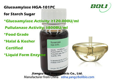 Stach Sugar Enzymes Pullulanase Enzyme 1400B U / ml, Glucoamylase 100,000UU / ml Enzymes พร้อมใบรับรองฮาลาลและโคเชอร์
