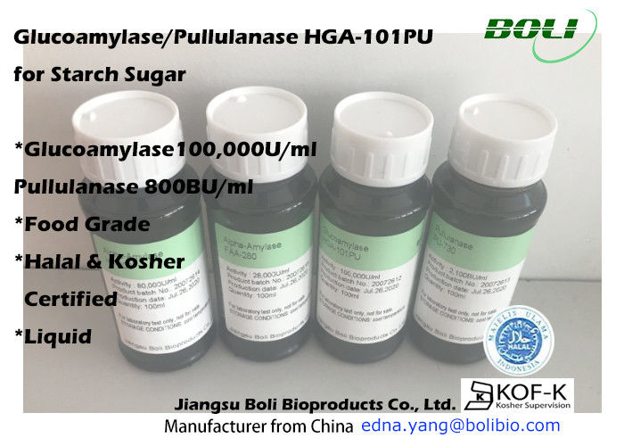 Ph3.0 อาหารไฮโดรไลซ์ Alpha-1,4 Glucosidic Enzyme Glucoamylase