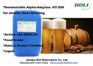 อาหารเกรด Brewing Enzymes Thermostable Alpha อัลฟาเลส 20000 U / ml สำหรับเบียร์