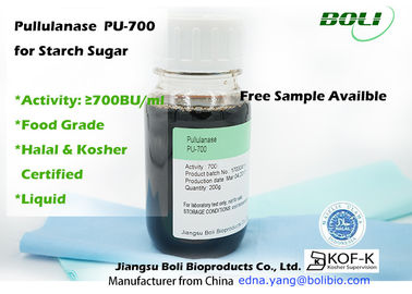 อาหารเกรด Pullulanase เอนไซม์ 700 BU / ml ในอุตสาหกรรมอาหารสำหรับการผลิตน้ำเชื่อมกลูโคสสูง